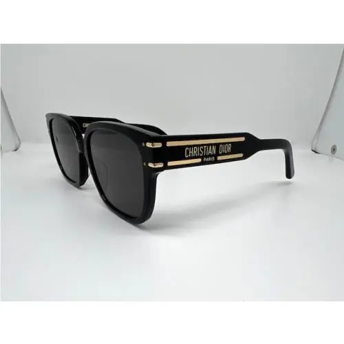 Christian  signature S7F Sunglasses 10A0 Black W/gray Lens by Dior