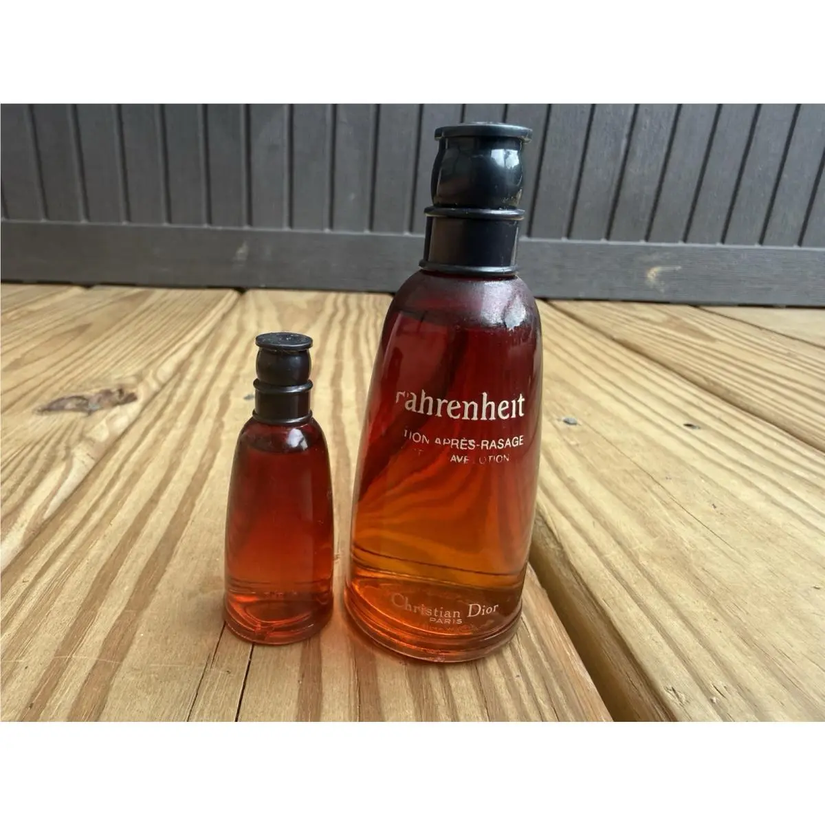 2 Vintage Christian Dior Fahrenheit 1.7oz and Travel After-shave Lotion