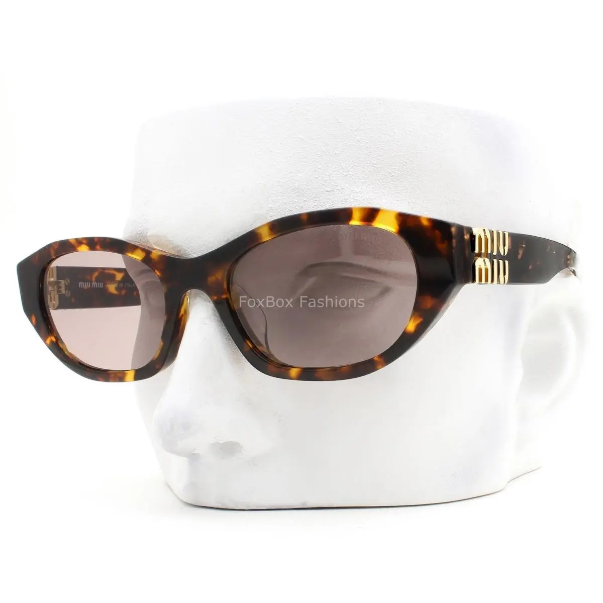 Sunglasses Smu A03F 14L-20I Polished Honey Brown Havana Purple with Case by Miu Miu