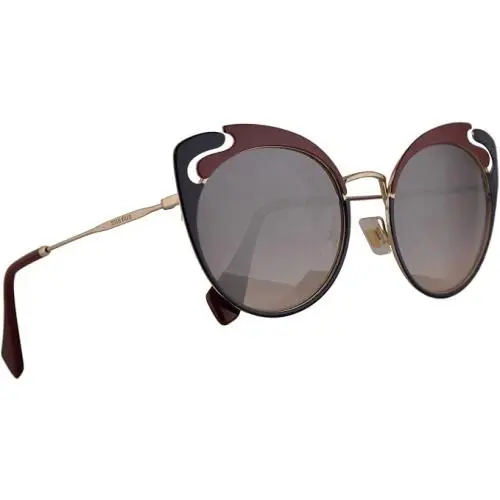 SMU57T Sunglasses Pale Gold Garnet Blue HB5GR0 MU57TS by Miu Miu