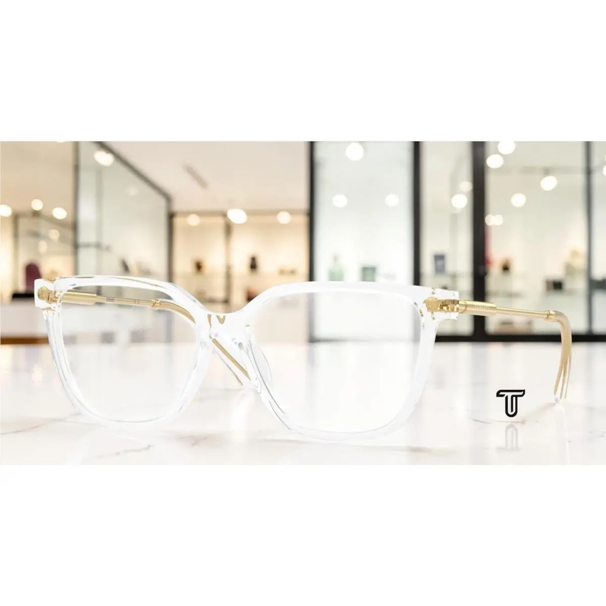 Versace VE3388U 148 Transparent Crystal Demo Lens 55 mm Women`s Eyeglasses