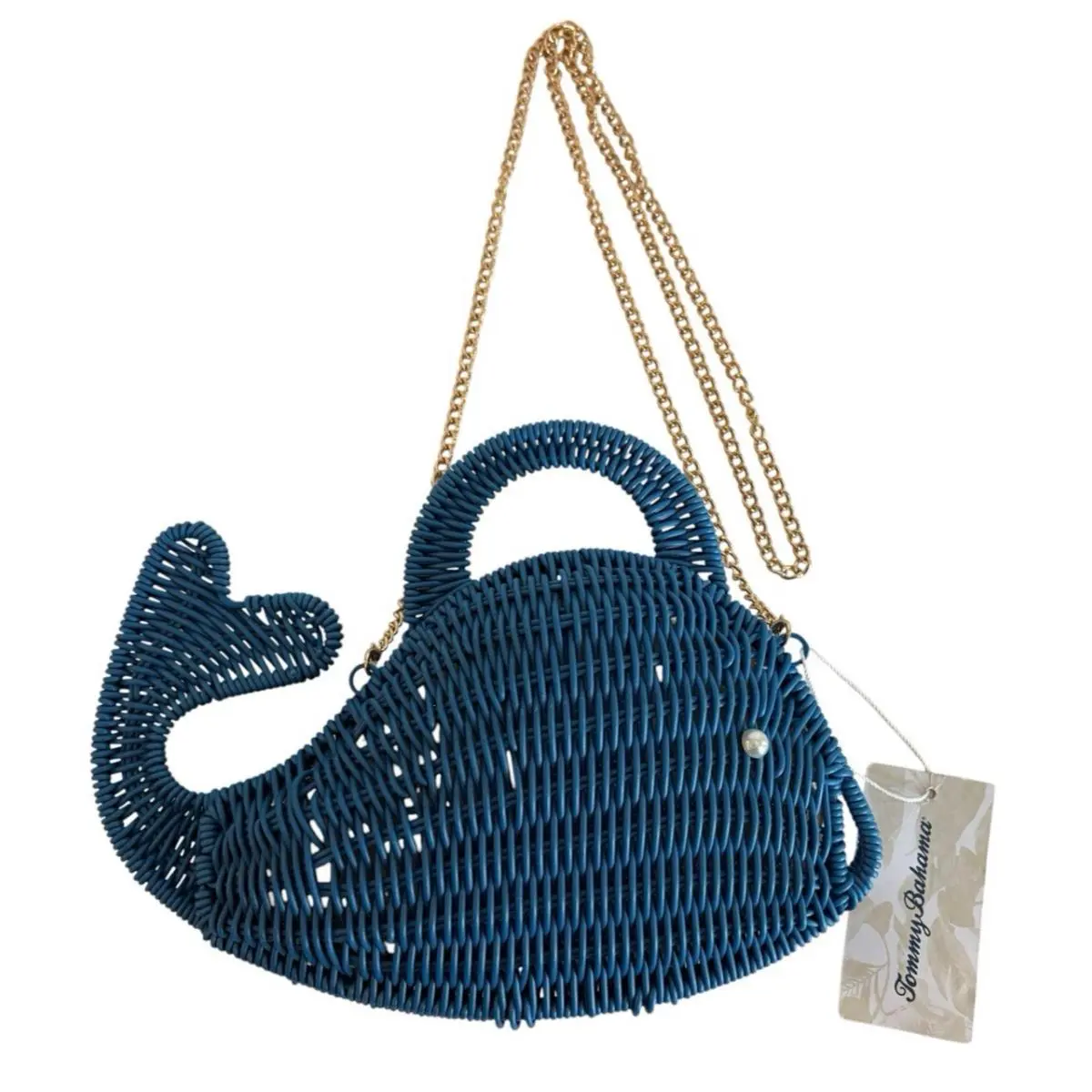 Blue Whale Woven Clutch Crossbody Purse Bag by Tommy Bahama