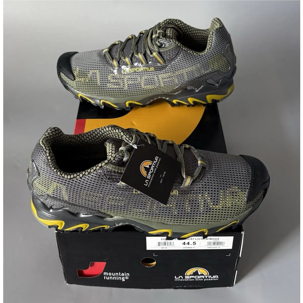 La Sportiva Wildcat Trail Running Shoes — w/ Box — Men’s 11 — Lichen/moss