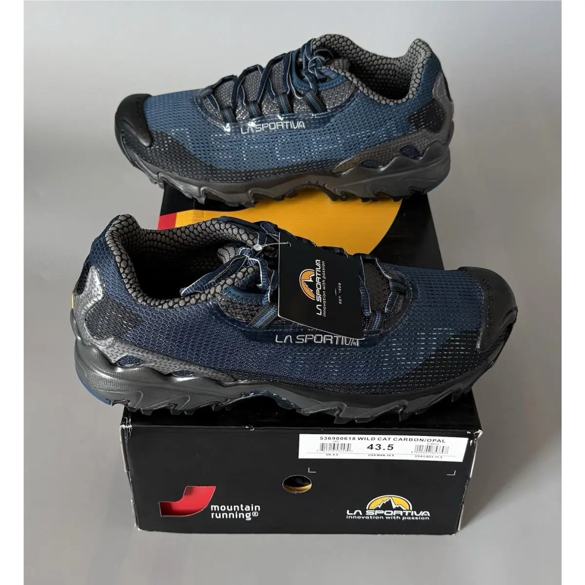 La Sportiva Wildcat Trail Running Shoes — w/ Box — Men’s 10.5 — Carbon/opal