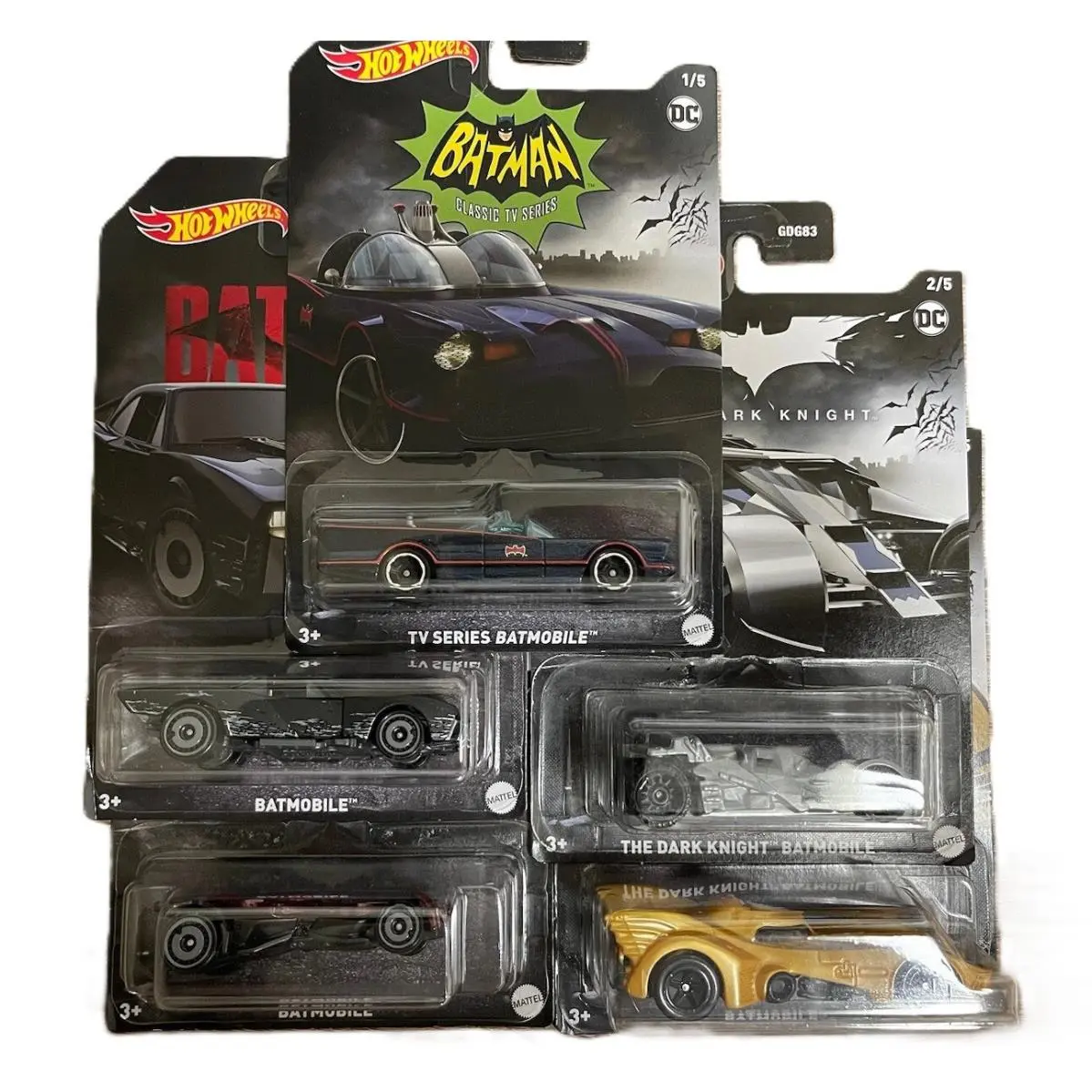 2022 Hot Wheels Batman Series - Complete Set - Batmobile 5/5 GDG83