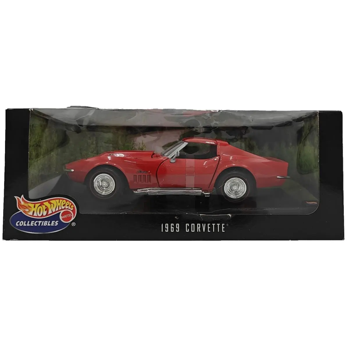 Hot Wheels Collectibles 1969 Chevrolet Corvette 1:18 Diecast Red