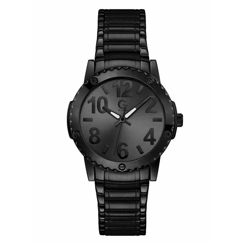 G By  Unisex Black Metal Watch G10961L2 by Guess