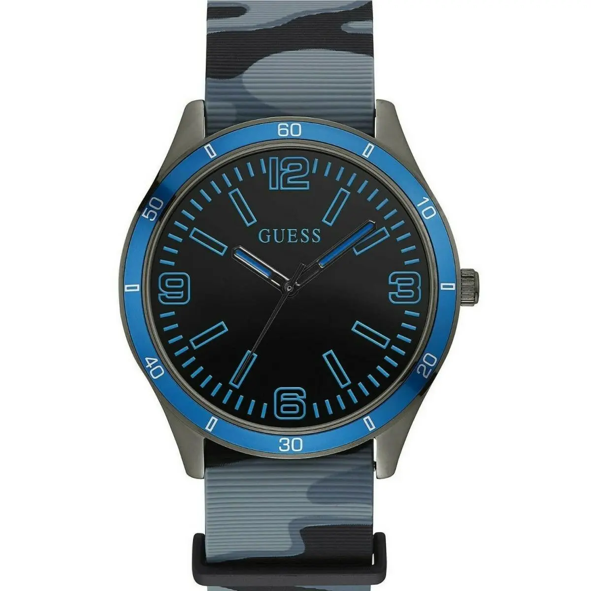 44mm Gent Silicone Watch W1163G1 Camuflage by Guess
