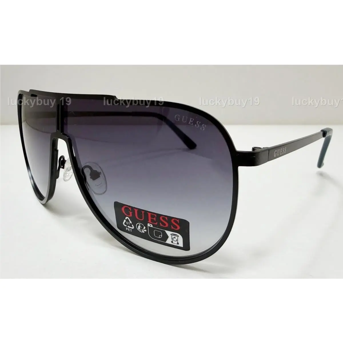 GF0199 02B Black Shield Men`s Sunglasses Gift Idea /695/New by Guess