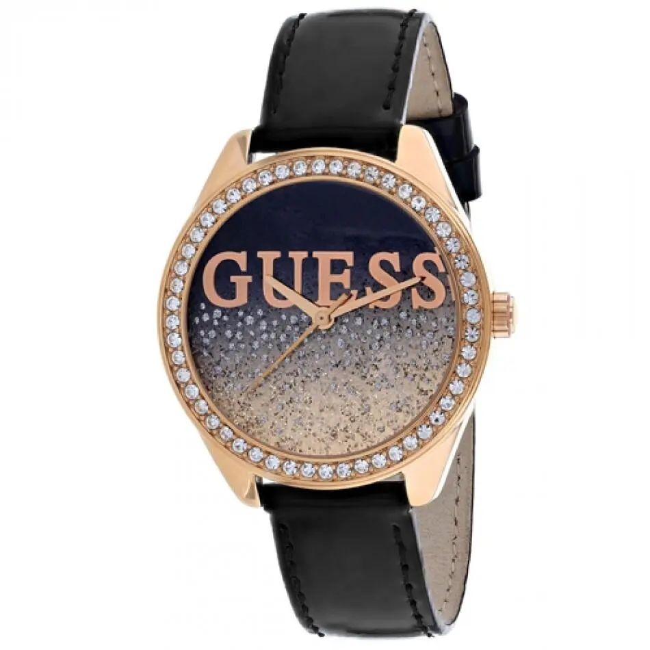 Guess 36mm Ladies Watch Glitter W0823L14 of Material Black
