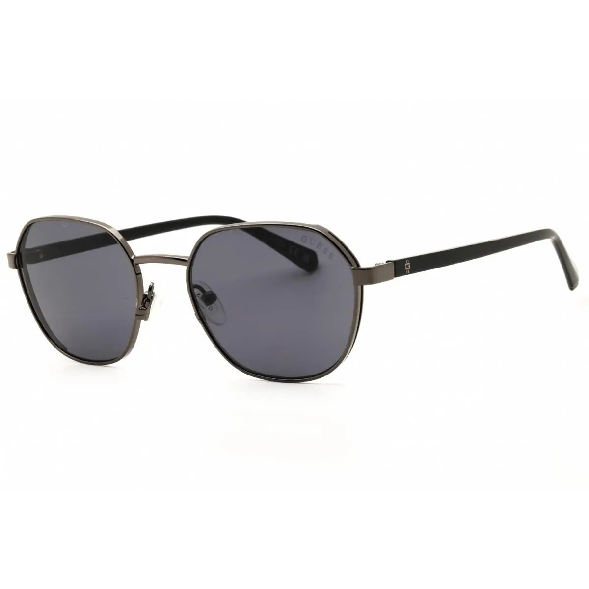 GU00116 08A Shiny Gunmetal/smoke 51-18-145 Sunglasses by Guess