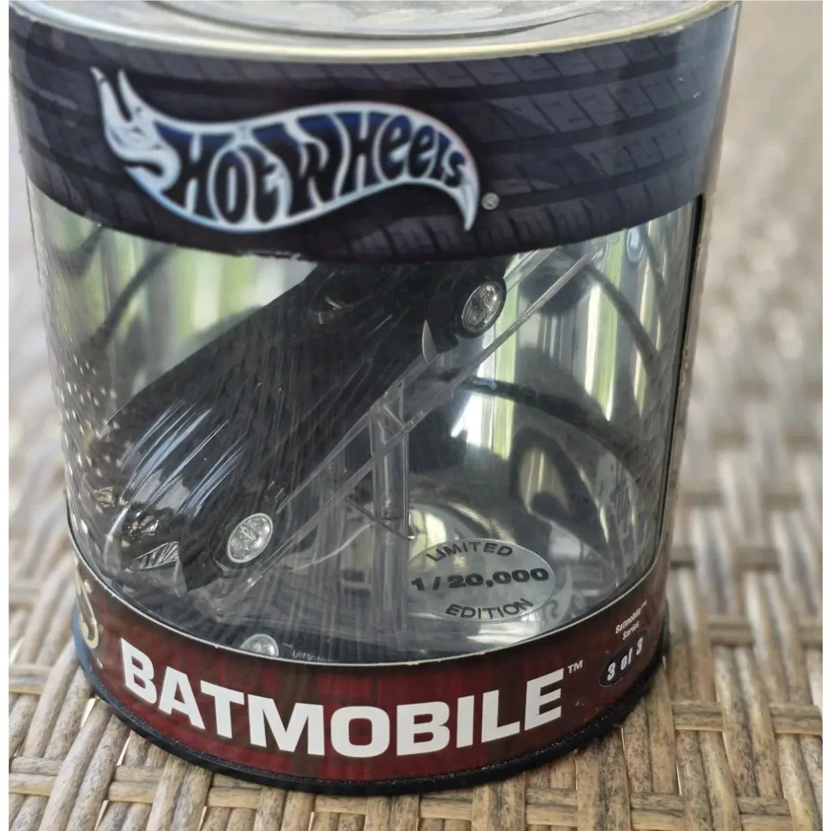 2004 Hot Wheels Batman`s Batmobile Die-cast Car In Can Limited Edition1 Of 3
