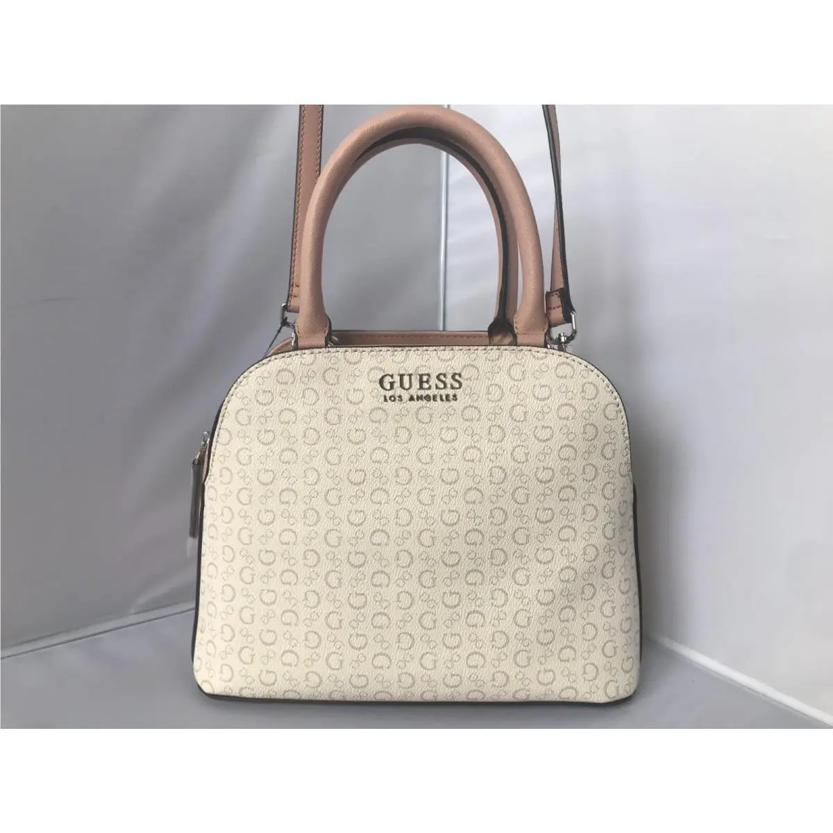 Los Angeles Davian Mini Satchel Crossbody Bag/front Back Pocket by Guess
