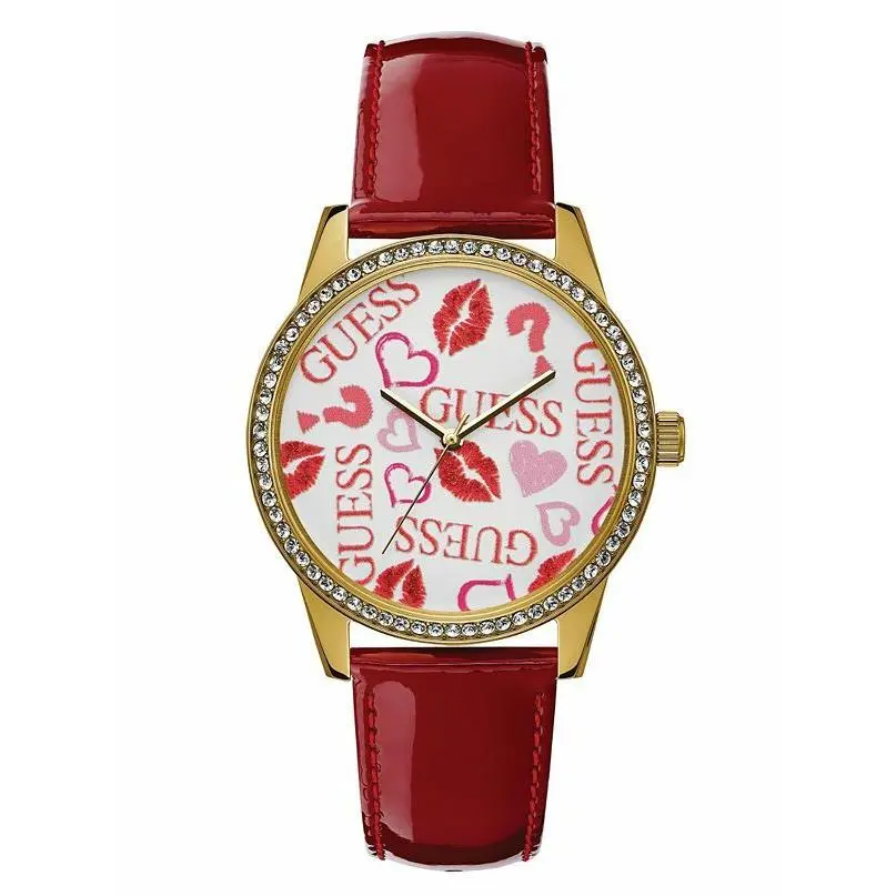 Montre  U1206L2 Gold-tone and Red Analog Watch by Guess