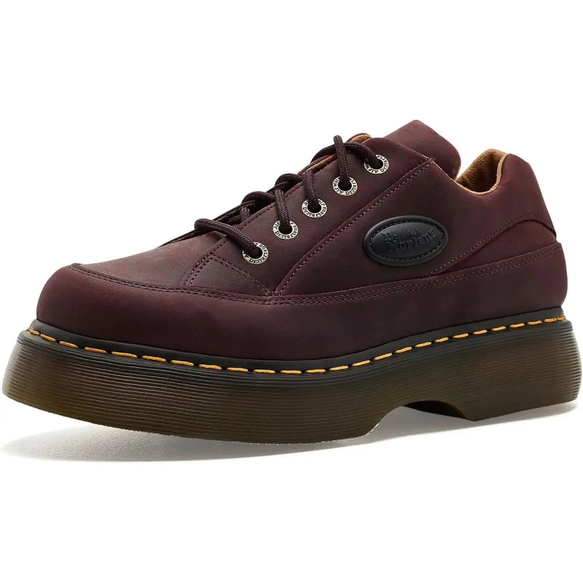 Womens  Buzz 5 Eye Milled Leather Shoe 6-10 Cherry Red by Dr. Martens