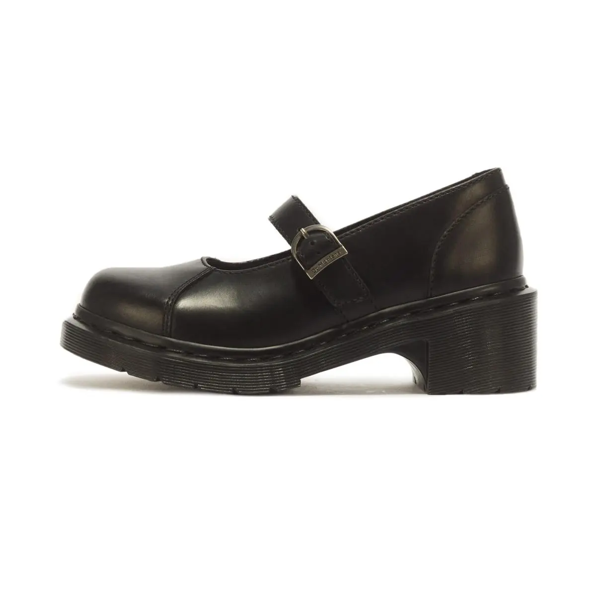 Dr. Martens Women`s Alderstone Mary Jane Heeled Shoe Black Orleans 6UK
