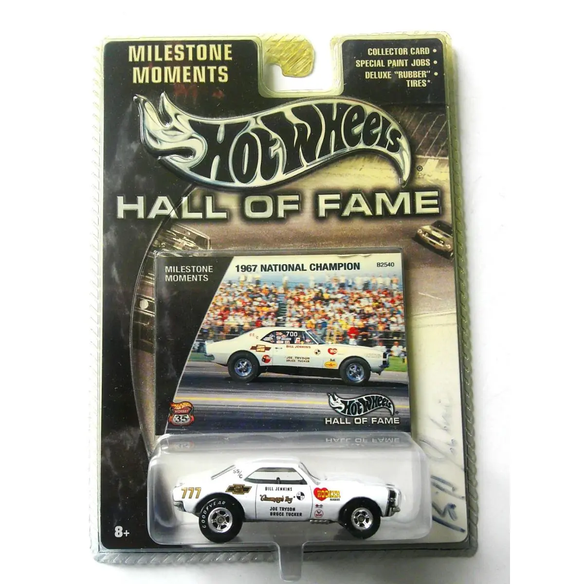 2002 Hot Wheels Hall OF Fame 1:64 Grumpy`s Toy 1967 Camaro Bill Jenkins Signed