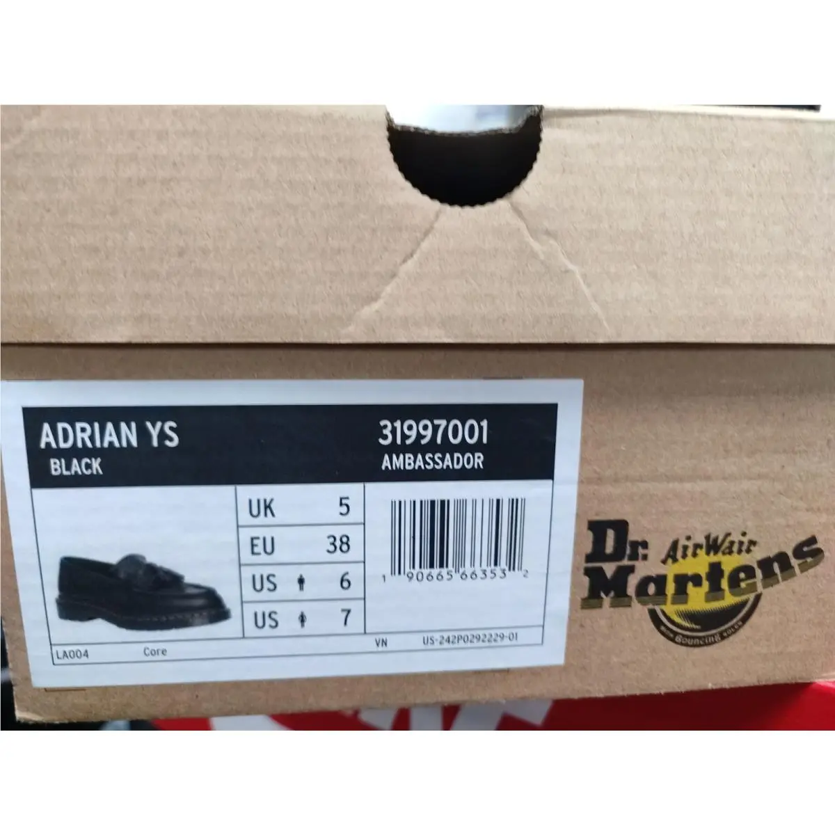Dr Martens Loafers Mens 6 Black Adrian YS Tassel Ambassador Leather Doc Shoes by Dr. Martens