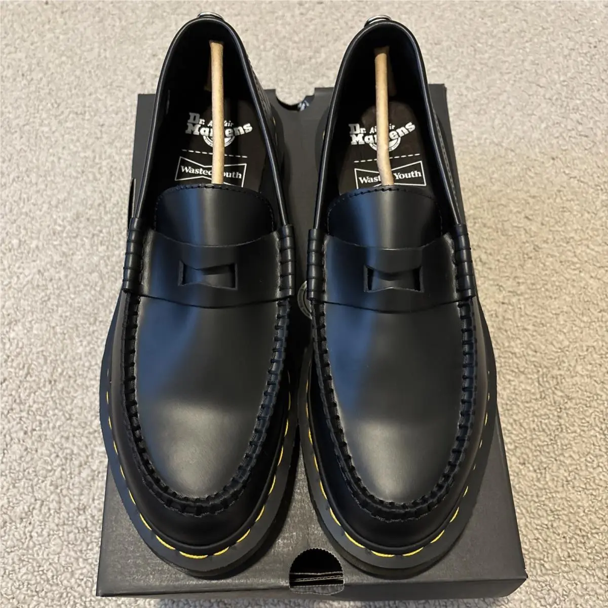 x Wasted Youth Penton Loafer Black - Size 10 US Men by Dr. Martens