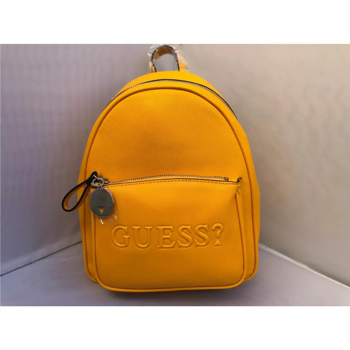 Rigden LE706131 Marigold Embossed Logo Backpack Shoulder Bag by Guess