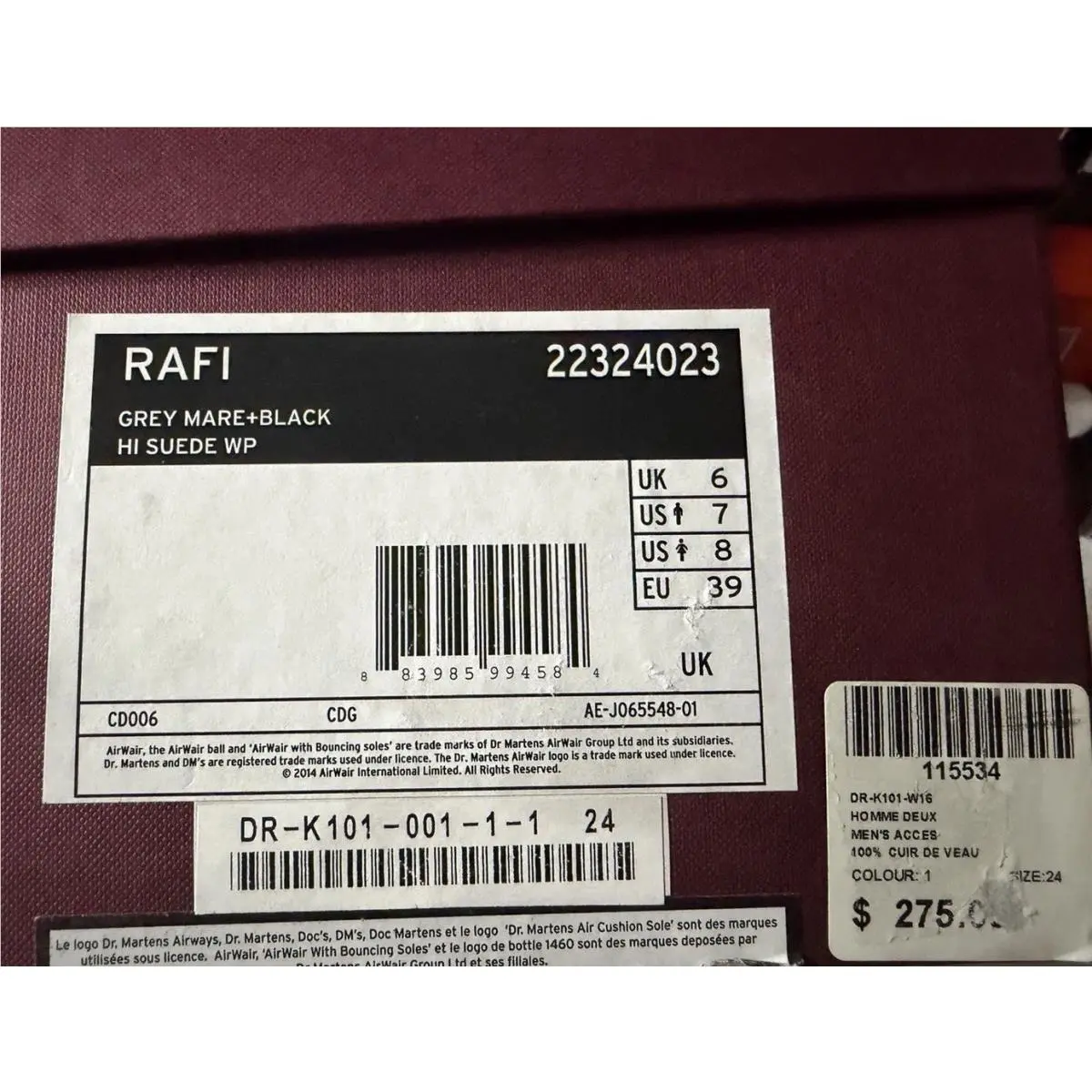 Dr. Martens shoes - Rafi - Rafi - Grey And Black 3