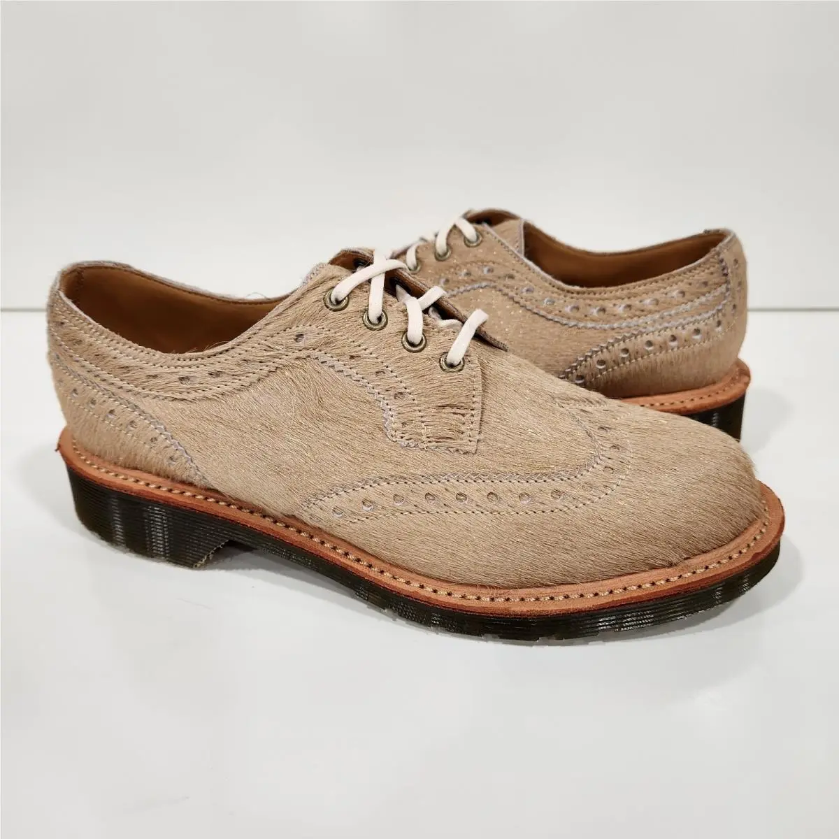 Doc Mie England Beverley Beige Metallic Hair On 3989 Shoes UK3 US5 by Dr. Martens