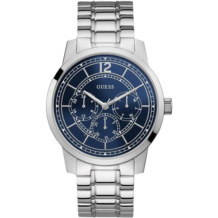 Men`s Stainless Steel Skyline Watch W1259G1 Casual 45MM by Guess