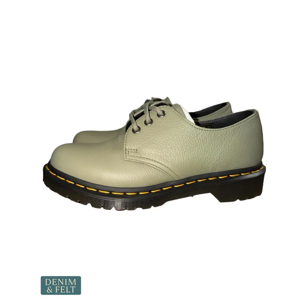Dr. Martens shoes - 1461 Virginia Leather Oxford Shoes - Green 8