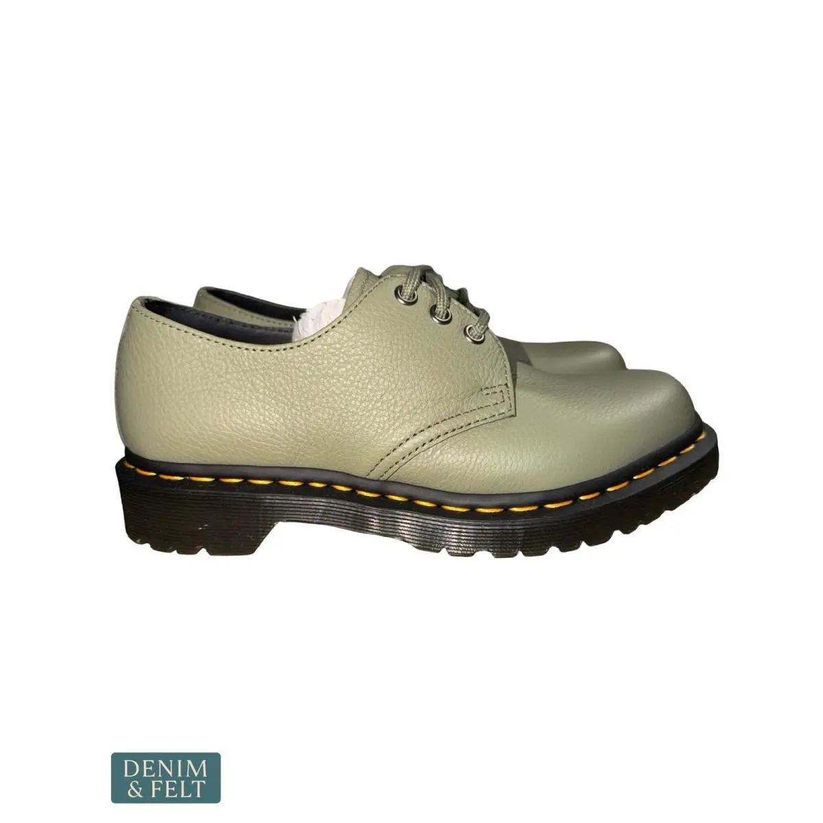 Dr. Martens shoes - 1461 Virginia Leather Oxford Shoes - Green 9