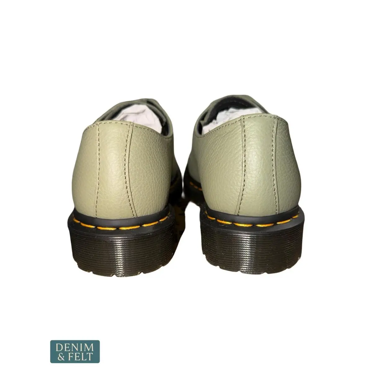 Dr. Martens shoes - 1461 Virginia Leather Oxford Shoes - Green 10