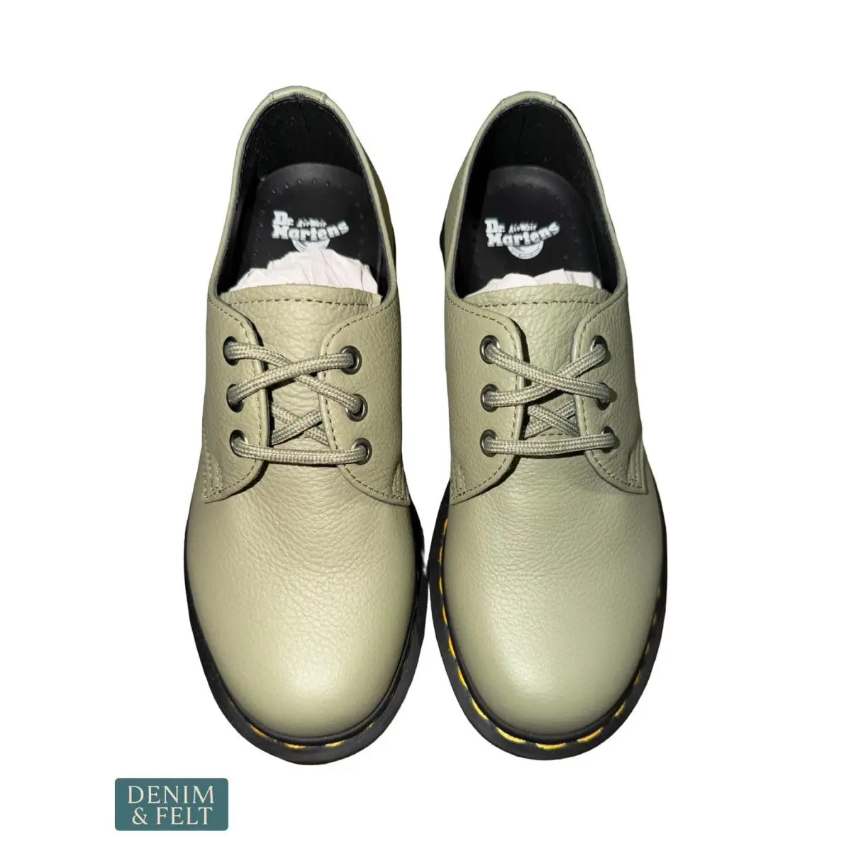 Dr. Martens shoes - 1461 Virginia Leather Oxford Shoes - Green 7