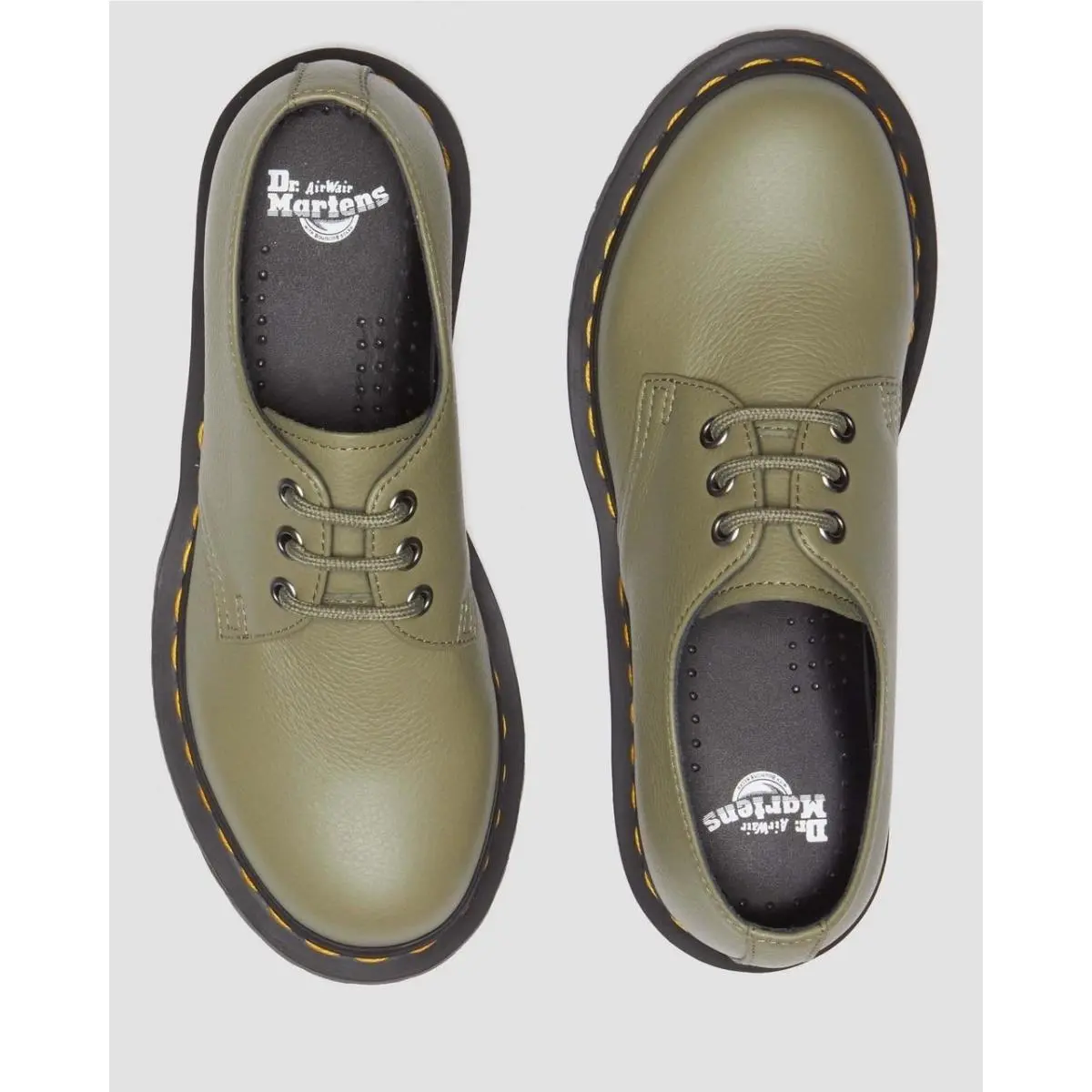 Dr. Martens shoes - 1461 Virginia Leather Oxford Shoes - Green 1