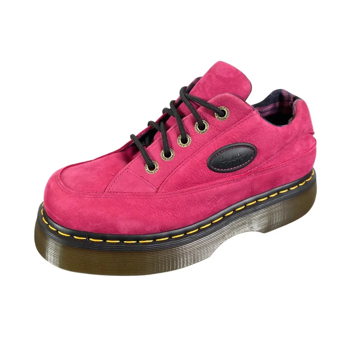 Dr. Marten Buzz 5i Milled Nubuck 90s Chunky Platform Shoes Women 9 Pink by Dr. Martens