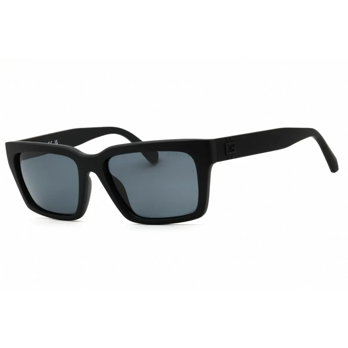 GU00121 02D Matte Black/smoke Polarized 56-17-145 Sunglasses by Guess