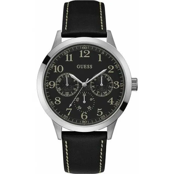 Analog Casual Mens Boulder Multi-function Black W1101G1 by Guess
