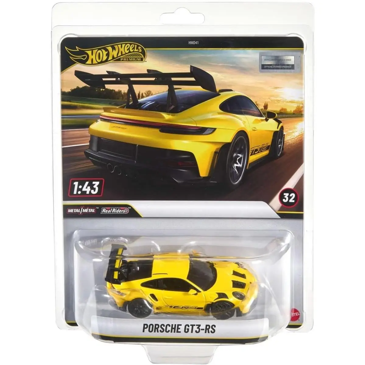 Hot Wheels Premium 1:43 Scale - Porsche 911 GT3-RS 32 with Protector - Mattel