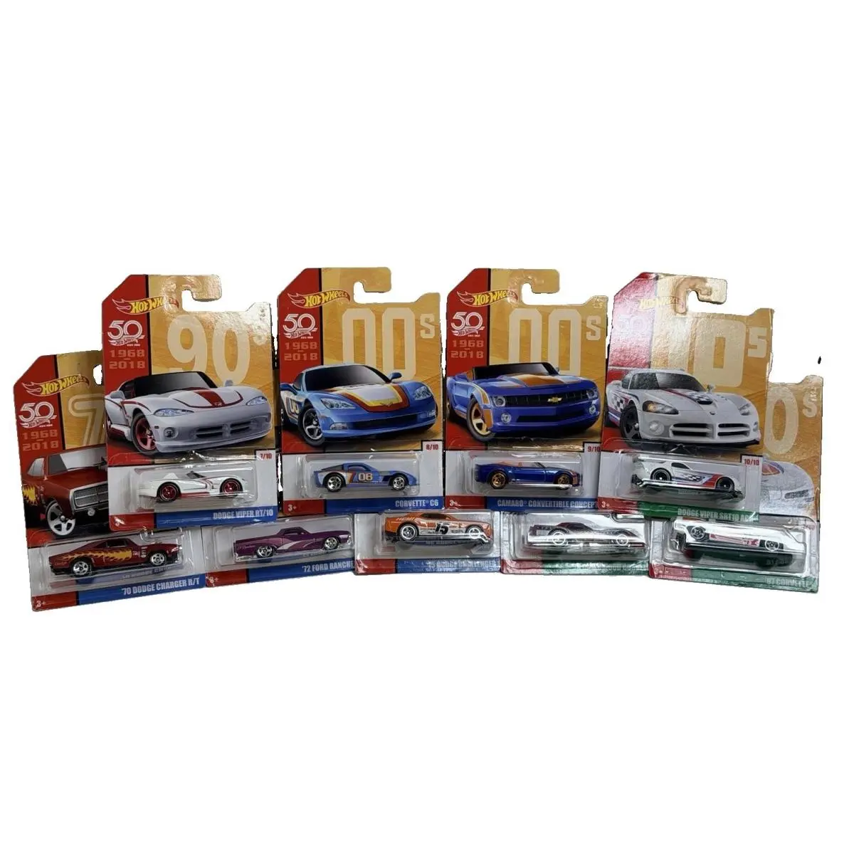 2018 Hot Wheels 50th Anniversary Throwback Series Target Exclusive Set