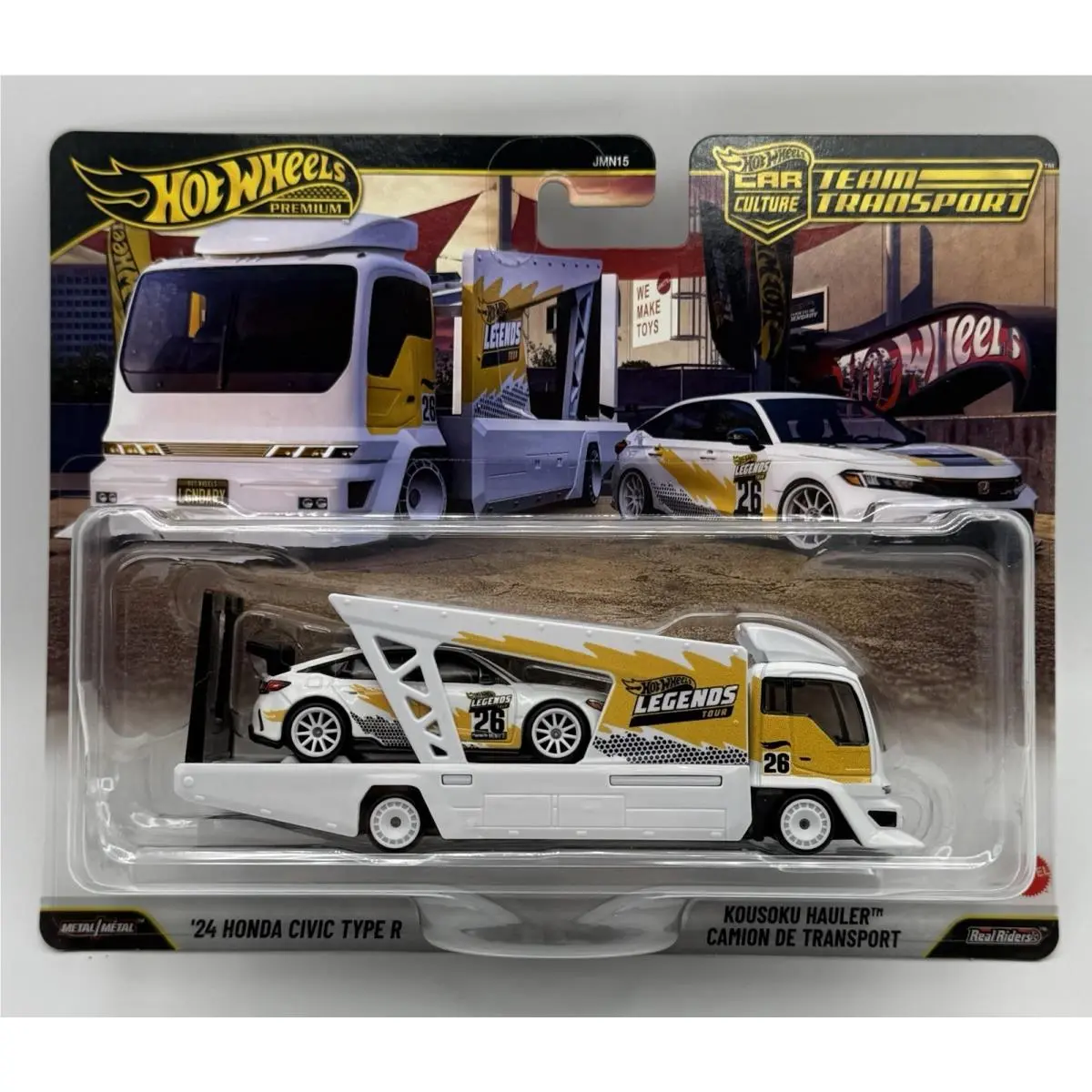 Hot Wheels Team Transport Legends Tour `24 Honda Civic Type R Kousoku Hauler
