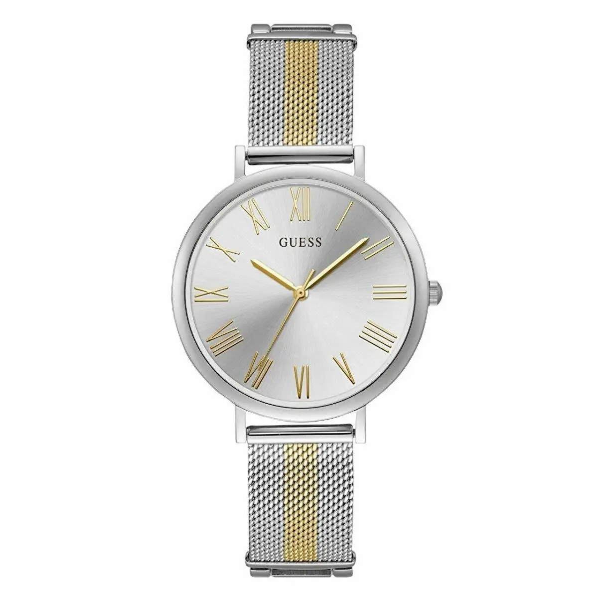 38 MM U1155L1 Stainless Case Silver Gold Tone Mesh Stainless Strap by Guess