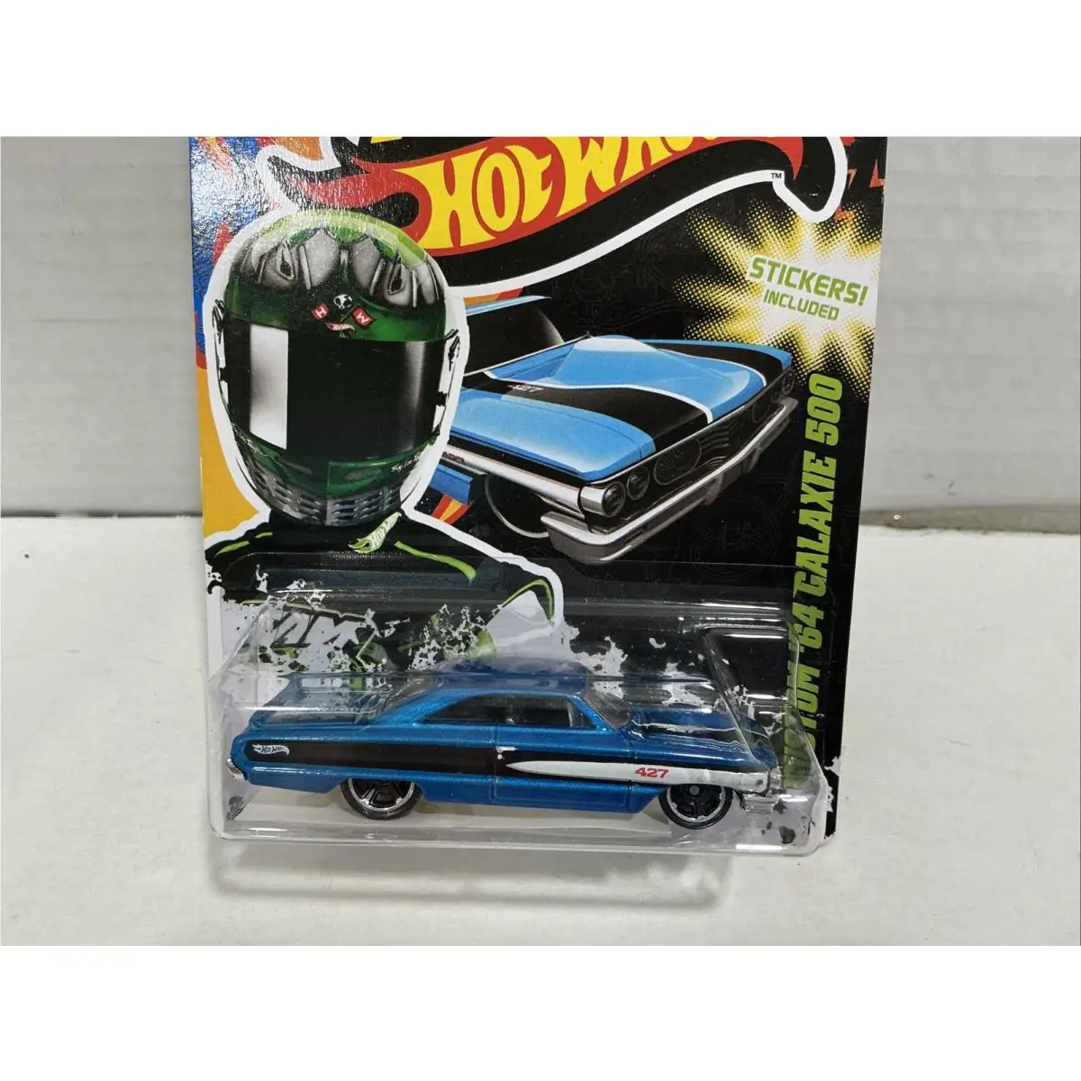 2011 Team Hot Wheels Top Rides Green Driver Custom’64 Galaxie 500 Blue 1:64