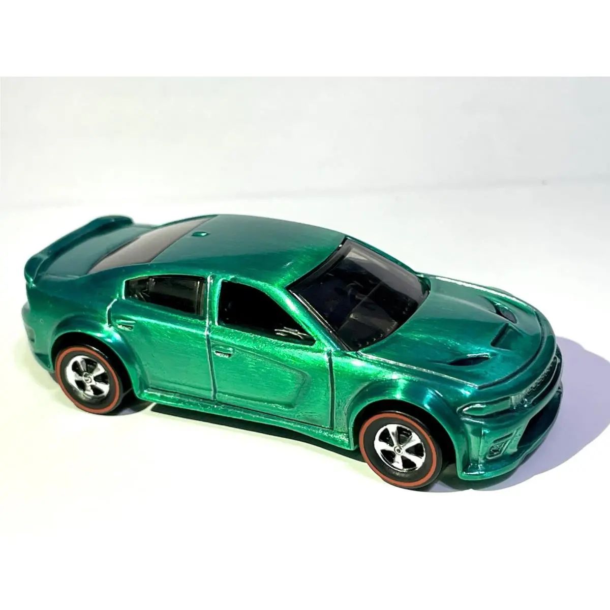 Custom Made Spectraflame Green Dodge Charger Hellcat Hot Wheels Diecast