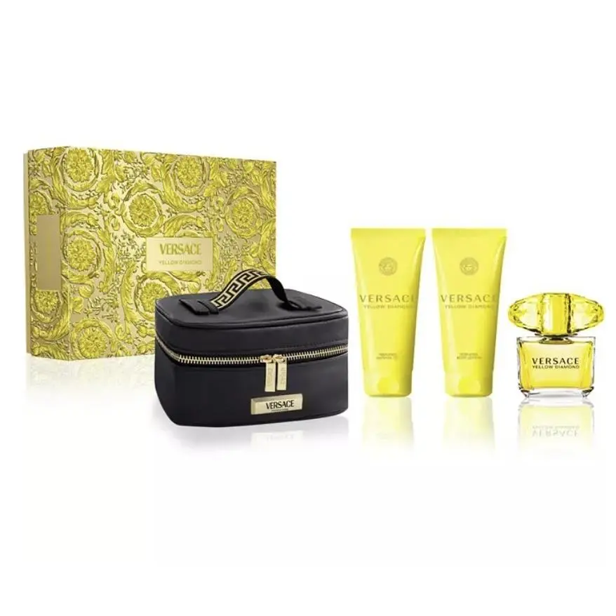 Versace Luxury Yellow Diamond Women`s 4 Piece Gift Set