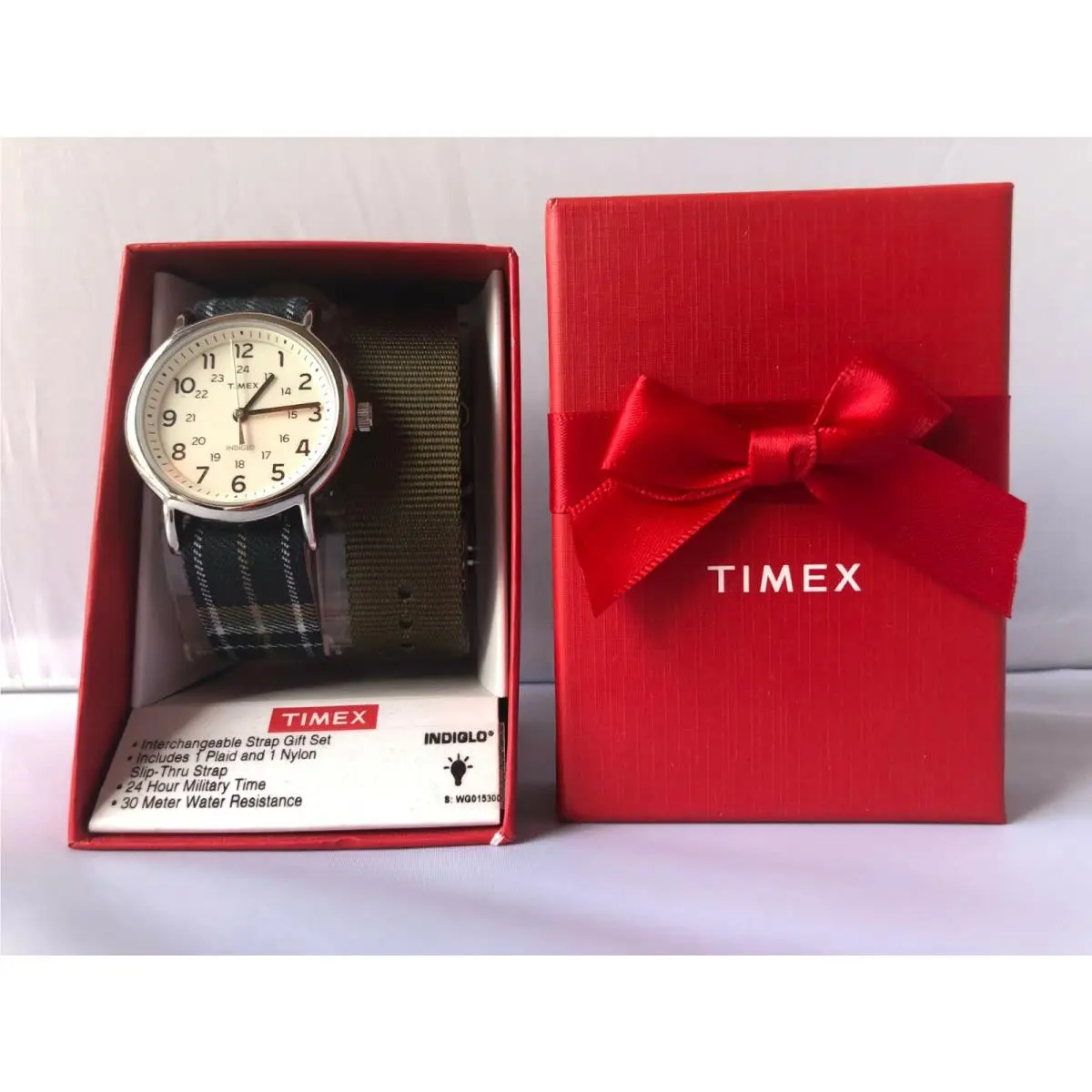 Indiglo Interchangeable Strap Gift Set TW G015300 Classic Watch by Timex