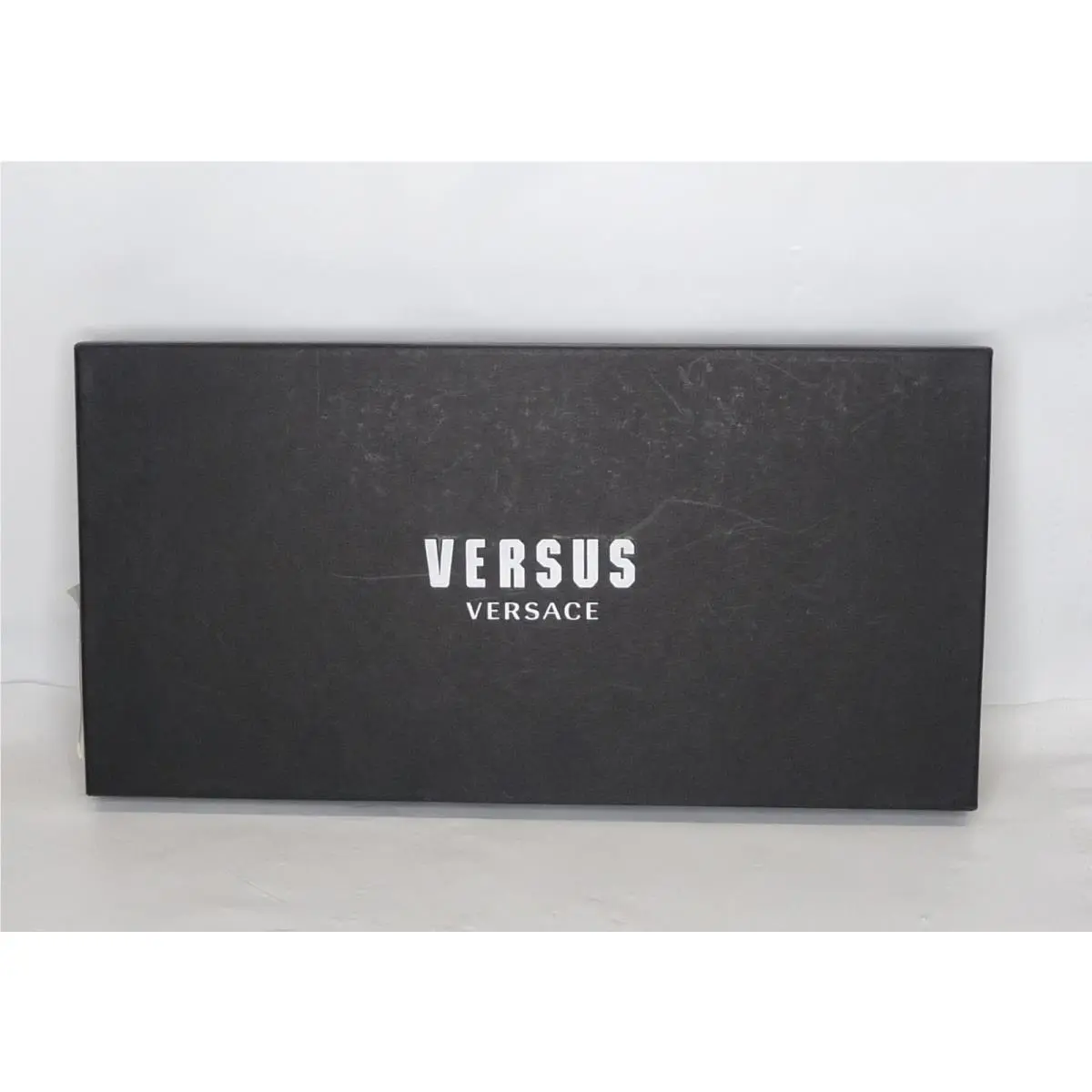 Versus  Blue All Over Silver Stud Embellishments Leather Wristlet Bag by Versace