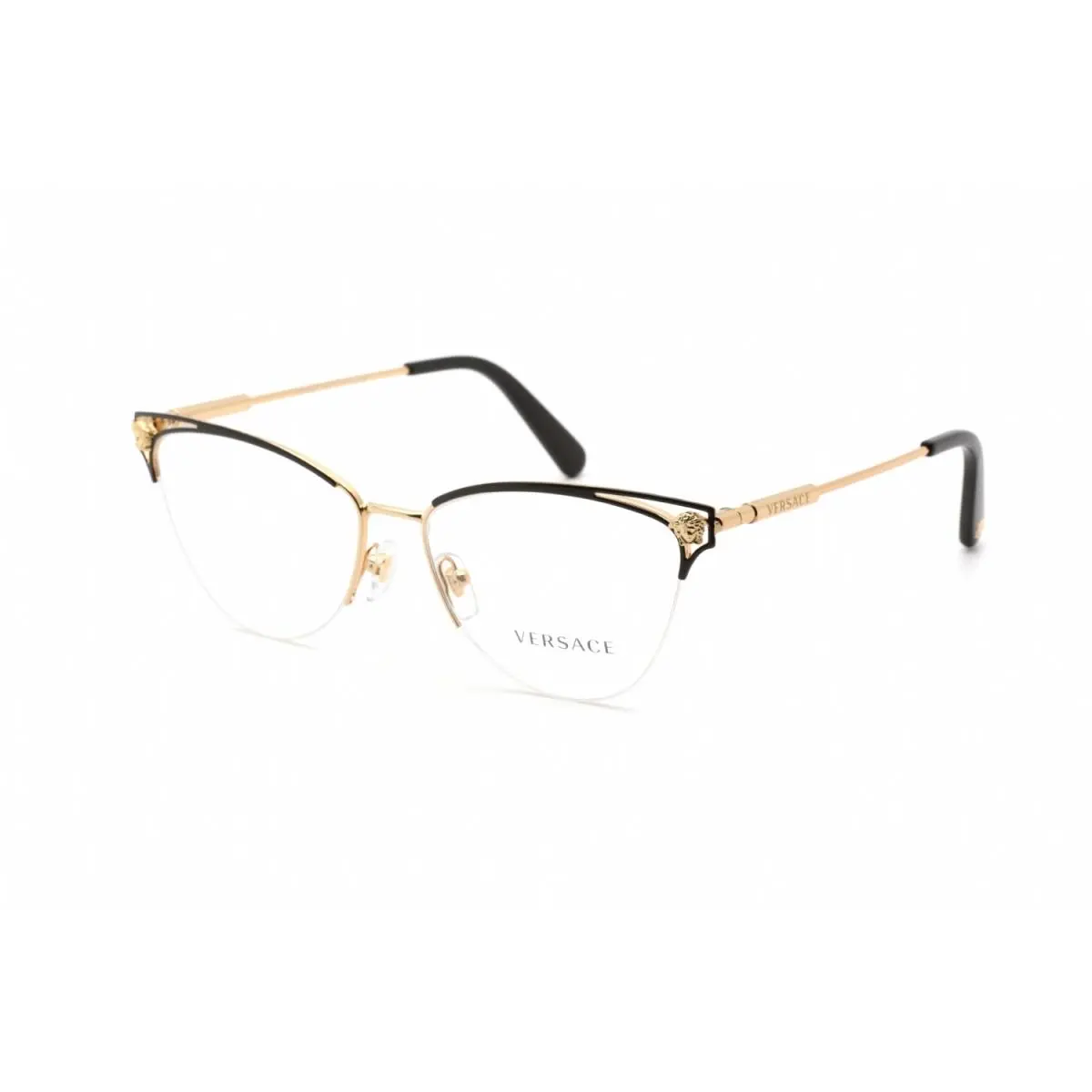 Versace VE1280-1433-55 Eyeglasses Frame Size 55mm 16mm 145mm Goldblack Women 80