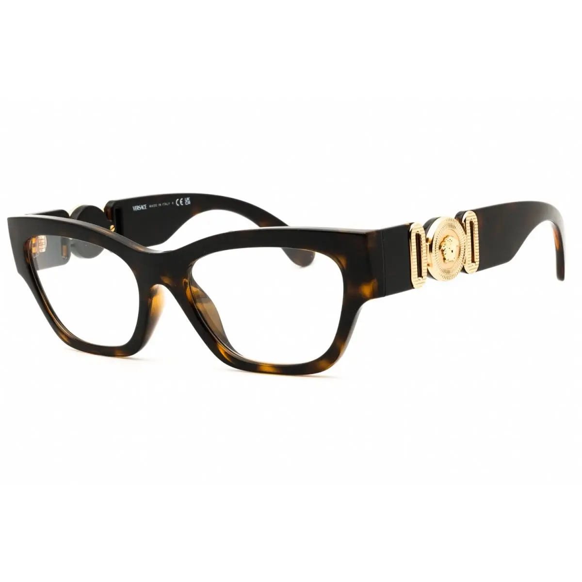 Versace VE3367-108-52 Eyeglasses Frame Size 52mm 17mm 140mm Havana Women 805626