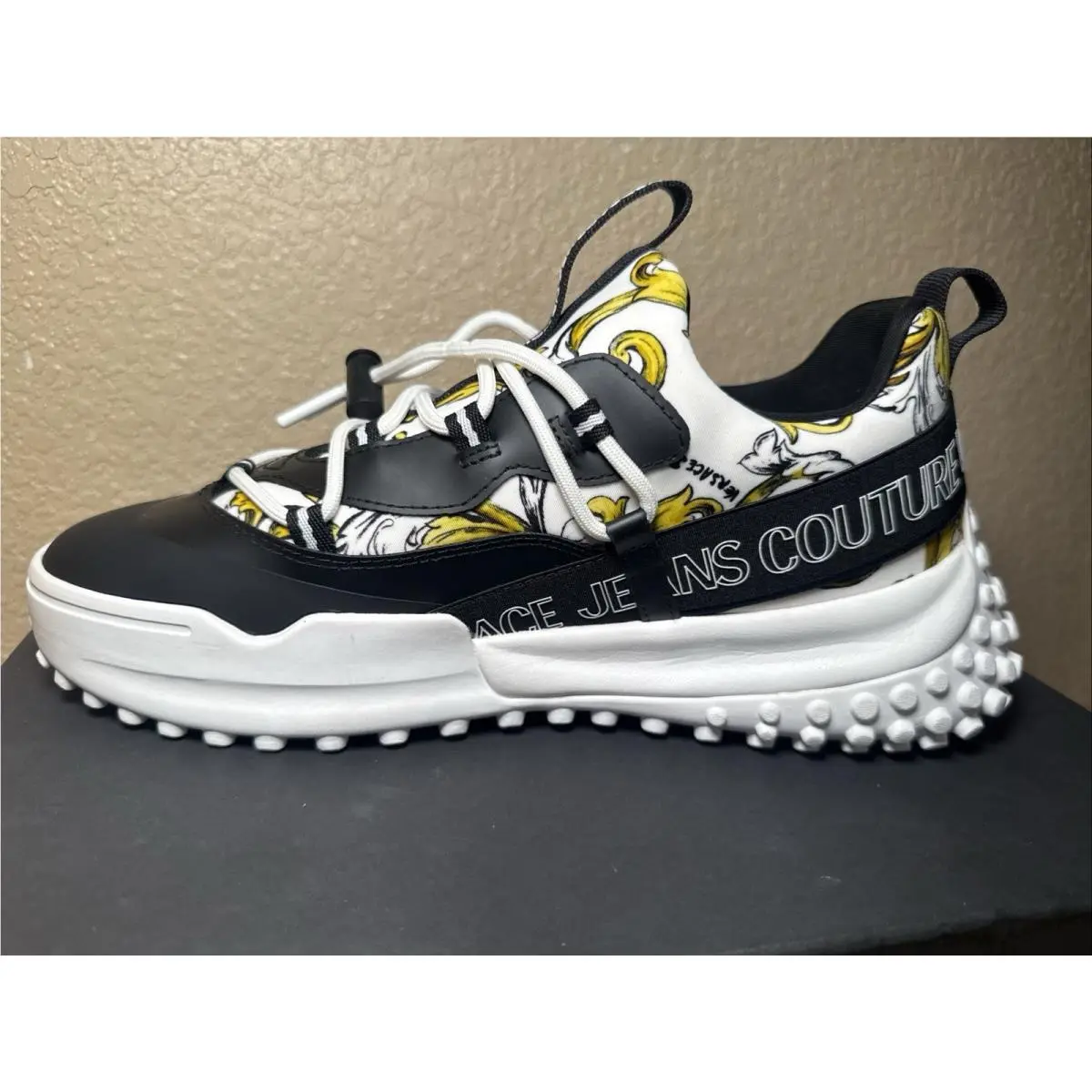 Versace shoes - Versace Jeans Couture - Jeans Couture - Black, Gold, White 0