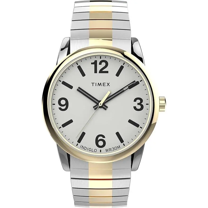 Easy Reader Men TW2U98600 Classic Indiglo Two Tone Quartz Analog Watch by Timex