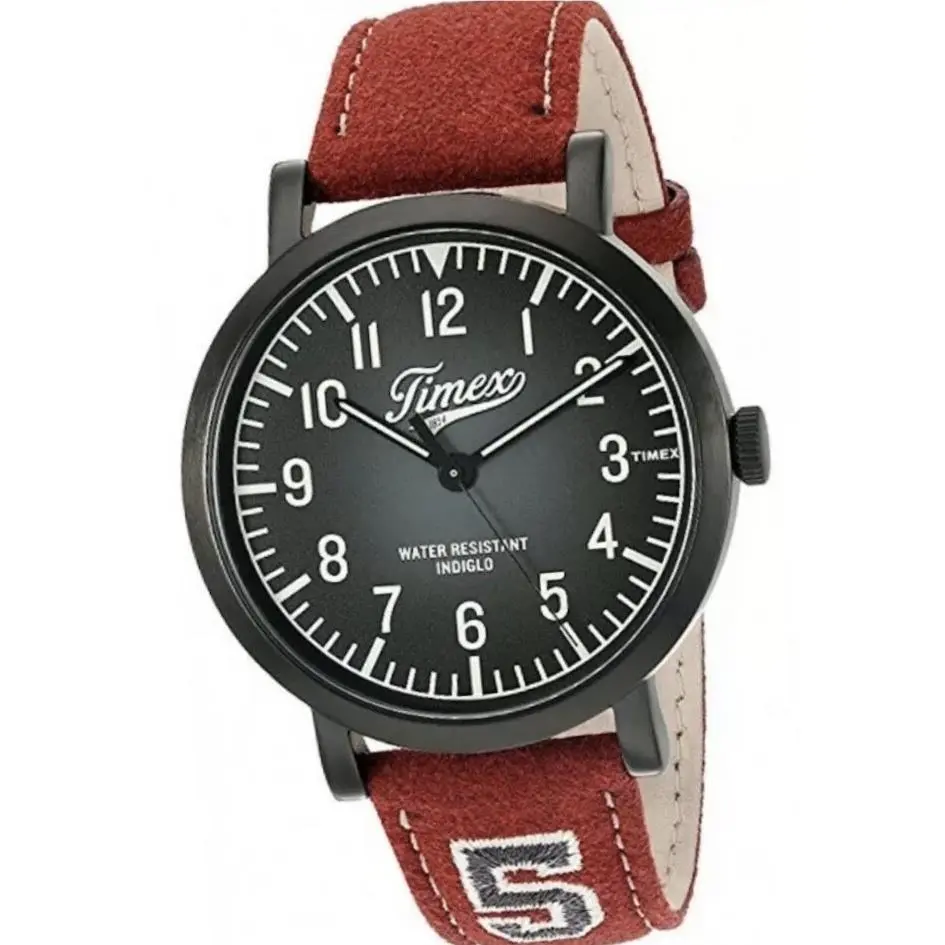 Share TW2P83200 Unisex Grey Dial Analog Quartz Watch with Leather Strap by Timex