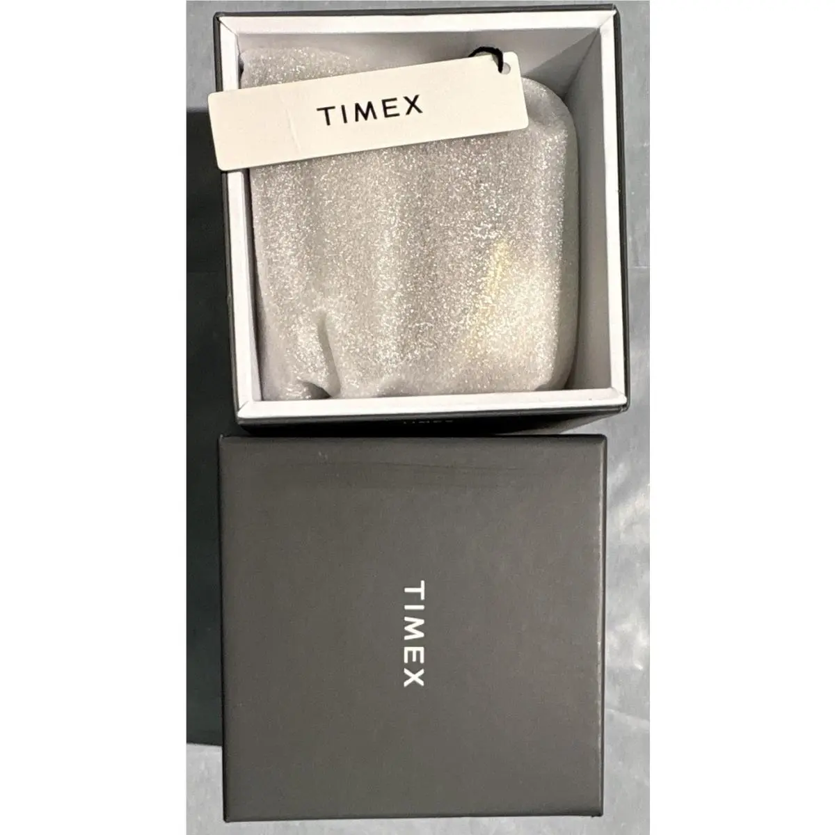 Classics Rectangle Analog Watch White Dial Brown Leather w/ Box by Timex